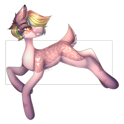 Size: 4500x4500 | Tagged: safe, artist:umiimou, oc, earth pony, pony, abstract background, absurd resolution, deer tail, female, mare, solo