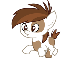 Size: 522x440 | Tagged: safe, artist:cloudyglow, pipsqueak, earth pony, pony, colt, cute, male, simple background, smiling, solo, squeakabetes, transparent background, vector