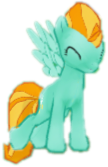 Size: 108x167 | Tagged: safe, artist:pugleg2004, edit, edited screencap, screencap, lightning dust, pegasus, pony, background removed, dustabetes, female, gameloft, happy, mare, not a vector, picture for breezies, simple background, solo, transparent background