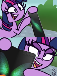 Size: 760x1015 | Tagged: safe, artist:quarium edits, edit, twilight sparkle, twilight sparkle (alicorn), alicorn, pony, ed edd n eddy, exploitable meme, meme, samsung, solo, twilight's fact book