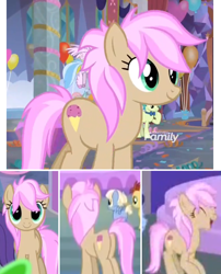 Size: 1160x1434 | Tagged: safe, screencap, hyper sonic, lemon crumble, sandbar, silverstream, strawberry scoop, water spout, earth pony, pony, she's all yak, collage, colt, discovery family logo, female, food, friendship student, ice cream, male, mare, plot, solo focus