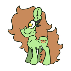 Size: 1200x1200 | Tagged: safe, artist:threetwotwo32232, oc, oc only, oc:hot dog, earth pony, pony, anorexia, female, mare, simple background, solo, transparent background