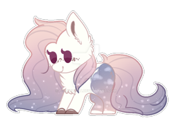 Size: 800x612 | Tagged: safe, artist:f-luffbutt, oc, earth pony, pony, chibi, deviantart watermark, female, mare, obtrusive watermark, simple background, solo, transparent background, watermark
