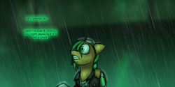 Size: 1280x640 | Tagged: safe, artist:captainhoers, oc, oc only, oc:atom smasher, cyborg, pegasus, pony, the sunjackers, canterlot, cyberpunk, female, mare, new canterlot