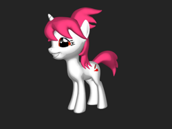 Size: 2000x1500 | Tagged: safe, oc, oc only, oc:crimson prose, pony, unicorn, 3d pony creator, female, grin, mare, smiling, solo