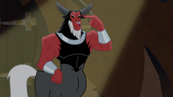 Size: 1280x720 | Tagged: safe, screencap, lord tirek, centaur, frenemies (episode), male, nose piercing, nose ring, piercing, pointing at self, solo