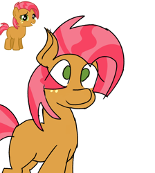 Size: 894x1000 | Tagged: safe, artist:treble clefé, babs seed, earth pony, pony, blank flank, cute, female, filly, vector