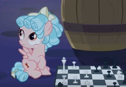 Size: 531x368 | Tagged: safe, screencap, cozy glow, pegasus, pony, the summer sun setback, chess, cropped, female, filly, foal