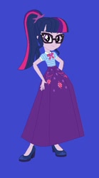 Size: 380x684 | Tagged: safe, artist:starman1999, sci-twi, twilight sparkle, equestria girls, alternate universe, clothes, high heels, long skirt, shoes, skirt, solo