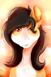 Size: 2000x3000 | Tagged: safe, artist:euspuche, oc, oc only, oc:liliya krasnyy, earth pony, pony, bust, female, looking at you, portrait, tongue out