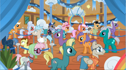 Size: 1092x611 | Tagged: safe, orion, shooting star (character), silver waves, pony, grannies gone wild, las pegasus resident, line-up, morty smith, ponified, pony morty, pony rick, rick and morty, rick sanchez, roller coaster, walter white, wild blue yonder