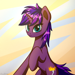 Size: 1080x1080 | Tagged: safe, artist:adagiostring, oc, oc only, oc:tihan, pony, female, light, looking at you, mare, standing