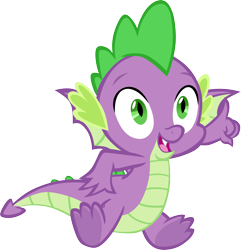 Size: 3275x3392 | Tagged: safe, alternate version, artist:memnoch, spike, dragon, sweet and smoky, claws, male, simple background, solo, spread toes, toes, transparent background, vector, winged spike