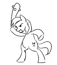 Size: 194x222 | Tagged: safe, anonymous artist, oc, oc only, earth pony, pony, angry, club, hoof hold, monochrome, simple background, sketch, solo, white background