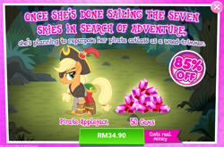 Size: 1031x680 | Tagged: safe, derpibooru import, applejack, earth pony, pony, advertisement, costs real money, gameloft, official, pirate, pirate applejack, sale