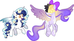 Size: 10908x6137 | Tagged: safe, artist:kojibiose, oc, oc only, oc:roxy lovli pop, alicorn, pegasus, pony, alicorn oc, female, mare, parent:songbird serenade, simple background, transparent background