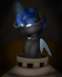 Size: 1536x1900 | Tagged: safe, artist:winter night, oc, oc:mewu, changeling, blue changeling, changeling oc, clothes, german, iron cross, military, tank (vehicle), uniform, world war ii