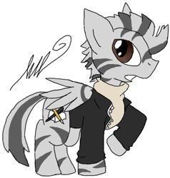 Size: 360x378 | Tagged: safe, artist:lucas47-46, oc, oc only, zebra, male, solo, winged zebra