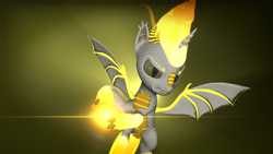 Size: 3840x2160 | Tagged: safe, artist:phoenixtm, oc, oc only, oc:delta firedash (organic), dracony, hybrid, 3d, angry, fireball, goddess, lens flare, looking at you, mane of fire, source filmmaker, spread wings, tail of fire, wings