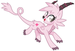 Size: 1072x732 | Tagged: dead source, safe, artist:kalsagnia, oc, oc only, oc:magna heart, dracony, hybrid, pony, digimon, female, leonine tail, magnadramon, mare, ponified, simple background, solo, transparent background