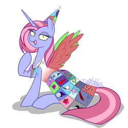 Size: 1280x1280 | Tagged: safe, artist:chelseawest, oc, oc:marshmallow swirl, pony, unicorn, fanfic:cupcakes, cutie mark dress, female, mare, simple background, solo, transparent background