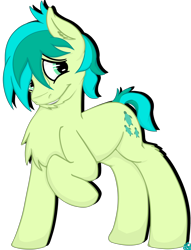 Size: 2295x3000 | Tagged: safe, artist:bloody--mascarade, sandbar, earth pony, pony, chest fluff, cute, ear fluff, male, raised leg, sandabetes, solo, stallion