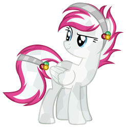 Size: 1664x1692 | Tagged: safe, artist:diamond-chiva, oc, oc only, oc:cherry flames, crystal pony, pegasus, pony, crystallized, female, mare, simple background, solo, transparent background