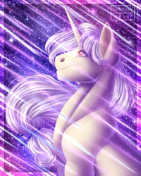 Size: 900x1125 | Tagged: safe, artist:sadelinav, oc, oc:cerion reinhart, pony, unicorn, bust, male, portrait, solo, stallion