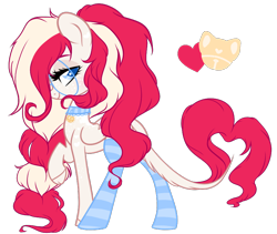 Size: 874x738 | Tagged: safe, artist:sugarplanets, oc, oc:lullaby melody, pony, base used, choker, clothes, female, mare, simple background, socks, solo, striped socks, transparent background