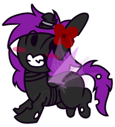 Size: 653x722 | Tagged: safe, artist:spiderbeeish, oc, oc:cornicle, changeling, changeling oc, cute, purple changeling, simple background, transparent background, weapons-grade cute
