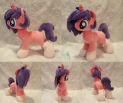 Size: 1280x1069 | Tagged: safe, artist:fire-topaz, oc, oc:startrail, pony, unicorn, female, irl, mare, photo, plushie, solo