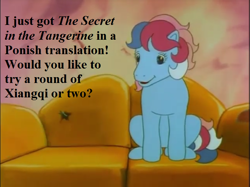 Size: 641x480 | Tagged: safe, edit, edited screencap, screencap, sweet stuff, g1, my little pony 'n friends, sweet stuff and the treasure hunt, bronybait, cute, sweet sweet stuff, that pony sure does love playing games, xiangqi