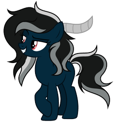 Size: 1456x1552 | Tagged: safe, artist:diamond-chiva, oc, oc:snowy, pony, female, horns, mare, simple background, solo, transparent background