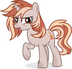 Size: 8964x8602 | Tagged: safe, artist:suramii, oc, oc:arden flame, pony, unicorn, absurd resolution, angry, female, freckles, mare, open mouth, raised hoof, simple background, solo, transparent background, vector