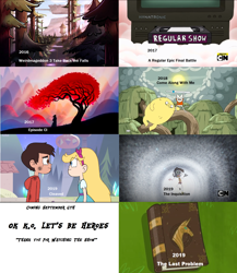 Size: 2556x2944 | Tagged: safe, edit, edited screencap, screencap, pony, the last problem, 2019, adventure time, end of ponies, farewell, gravity falls, leak, ok ko let's be heroes, regular show, samurai jack, series finale, star vs the forces of evil, the amazing world of gumball, the end, the end is neigh