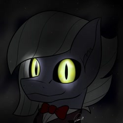 Size: 894x894 | Tagged: safe, artist:dr-papa, limestone pie, earth pony, pony, female, glowing eyes, mare, slit eyes, solo