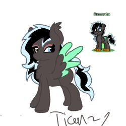 Size: 768x768 | Tagged: safe, artist:tian, oc, oc:azcanta, pegasus, pony, female, heterochromia, mare, paws