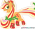 Size: 1024x854 | Tagged: safe, artist:xxfluffypachirisuxx, derpibooru import, applejack, earth pony, pony, rainbow power, simple background, solo, transparent background