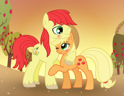 Size: 1865x1441 | Tagged: safe, artist:darbypop1, derpibooru import, applejack, bright mac, earth pony, pony, base used, father and child, father and daughter, father's day, female, hug, male, older, parent and child, reunion