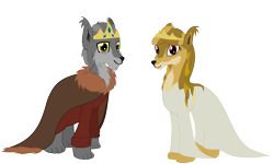 Size: 8889x5337 | Tagged: safe, artist:mr100dragon100, pony, werewolf, wolf, wolf pony, alpha female, alpha male, viking