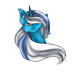 Size: 1280x1280 | Tagged: safe, artist:daisydragonsiren, oc, oc:fleurbelle, alicorn, pony, alicorn oc, cute, female, flowing mane, golden eyes, hair over one eye, mare