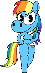 Size: 500x800 | Tagged: safe, artist:en0phan0, derpibooru import, rainbow dash, anthro, breasts, female, rainboob dash, simple background, solo, transparent background