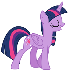 Size: 6881x6916 | Tagged: safe, artist:estories, twilight sparkle, twilight sparkle (alicorn), alicorn, pony, absurd resolution, simple background, solo, transparent background, vector