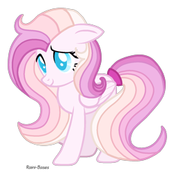 Size: 1150x1146 | Tagged: safe, artist:musical-medic, oc, oc:tender loving care, pegasus, pony, base used, female, magical lesbian spawn, mare, offspring, parent:fluttershy, parent:rainbow dash, parents:flutterdash, simple background, solo, transparent background