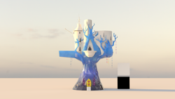 Size: 3840x2160 | Tagged: safe, artist:gabe2252, pony, 3d, blender, twilight's castle, wip