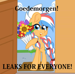 Size: 1024x1012 | Tagged: safe, edit, oc, oc:ember, oc:ember (hwcon), pony, spoiler:s09, dutch, hearth's warming con, meta:leak, nation ponies, netherlands, ponified, solo