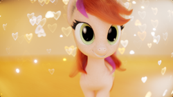 Size: 2880x1620 | Tagged: safe, artist:gabe2252, roseluck, pony, 3d, blender, solo