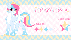 Size: 2300x1294 | Tagged: safe, artist:redchetgreen, oc, oc:swift star, pegasus, pony, adoptable, solo