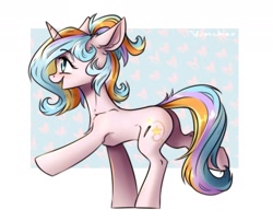 Size: 1953x1581 | Tagged: safe, artist:vincher, oc, oc only, oc:oofy colorful, pony, unicorn, solo