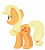 Size: 5956x6679 | Tagged: safe, artist:estories, derpibooru import, applejack, earth pony, pony, absurd resolution, hatless, missing accessory, simple background, solo, transparent background, vector